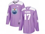 Edmonton Oilers #17 Jari Kurri Purple Authentic Fights Cancer Stitched NHL Jersey