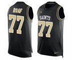 New Orleans Saints #77 Willie Roaf Limited Black Player Name & Number Tank Top Football Jersey