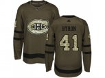 Montreal Canadiens #41 Paul Byron Green Salute to Service Stitched NHL Jersey