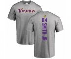 Minnesota Vikings #84 Irv Smith Jr. Ash Backer T-Shirt