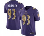 Baltimore Ravens #93 Chris Wormley Limited Purple Rush Vapor Untouchable Football Jersey