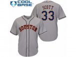 Houston Astros #33 Mike Scott Replica Grey Road Cool Base MLB Jersey