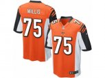 Cincinnati Bengals #75 Jordan Willis Game Orange Alternate NFL Jersey