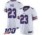Buffalo Bills #23 Micah Hyde White Vapor Untouchable Limited Player 100th Season Football Jersey
