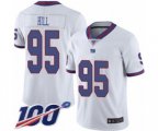New York Giants #95 B.J. Hill Limited White Rush Vapor Untouchable 100th Season Football Jersey