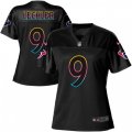 Women Houston Texans #9 Shane Lechler Game Black Fashion NFL Jersey