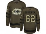 Montreal Canadiens #62 Artturi Lehkonen Green Salute to Service Stitched NHL Jersey