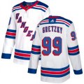 New York Rangers #99 Wayne Gretzky Authentic White Away NHL Jersey
