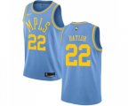 Los Angeles Lakers #22 Elgin Baylor Authentic Blue Hardwood Classics Basketball Jersey