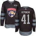 Florida Panthers #41 Aleksi Heponiemi Premier Black 1917-2017 100th Anniversary NHL Jersey