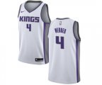 Sacramento Kings #4 Chris Webber Swingman White NBA Jersey - Association Edition