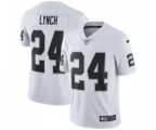 Oakland Raiders #24 Marshawn Lynch White Vapor Untouchable Limited Player Football Jersey