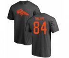 Denver Broncos #84 Shannon Sharpe Ash One Color T-Shirt