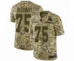 Cleveland Browns #75 Joel Bitonio Limited Camo 2018 Salute to Service NFL Jersey