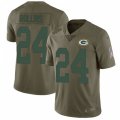 Green Bay Packers #24 Quinten Rollins Limited Olive 2017 Salute to Service NFL Jersey
