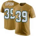Jacksonville Jaguars #39 Tashaun Gipson Gold Rush Pride Name & Number T-Shirt
