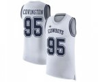 Dallas Cowboys #95 Christian Covington White Rush Player Name & Number Tank Top Football Jersey