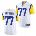Los Angeles Rams #77 Andrew Whitworth 2021 Nike White Modern Throwback Vapor Limited Jersey