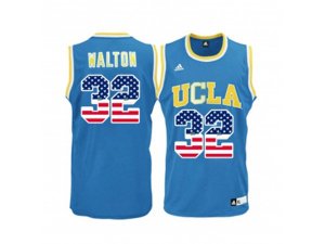 2016 US Flag Fashion Men\'s UCLA Bruins Bill Walton #32 College Basketball Jerseys - Blue