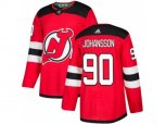 New Jersey Devils #90 Marcus Johansson Red Home Authentic Stitched NHL Jersey