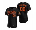 Baltimore Orioles Custom Nike Black Authentic 2020 Alternate Jersey