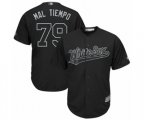 Chicago White Sox #79 Jose Abreu Mal Tiempo Authentic Black 2019 Players Weekend Baseball Jersey