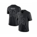 Buffalo Bills #14 Stefon Diggs Black Reflective Limited Stitched Football Jersey
