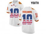 2016 US Flag Fashion Youth Clemson Tigers Ben Boulware #10 College Football Limited Jersey - White