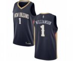 New Orleans Pelicans #1 Zion Williamson Swingman Navy Blue Basketball Jersey - Icon Edition