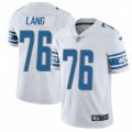 Detroit Lions #76 T.J. Lang Limited White Vapor Untouchable NFL Jersey