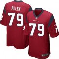 Houston Texans #79 Jeff Allen Game Red Alternate NFL Jersey