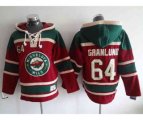 Minnesota Wilds #64 Mikael Granlund Red-Green Pullover Hooded