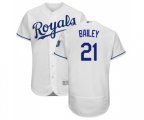 Kansas City Royals #21 Homer Bailey White Flexbase Authentic Collection Baseball Jersey