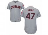 Cleveland Indians #47 Trevor Bauer Grey Flexbase Authentic Collection MLB Jersey