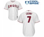Los Angeles Angels of Anaheim #7 Zack Cozart Replica White Home Cool Base Baseball Jersey