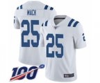 Indianapolis Colts #25 Marlon Mack White Vapor Untouchable Limited Player 100th Season Football Jersey