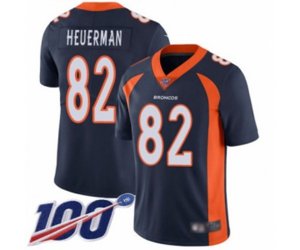 Denver Broncos #82 Jeff Heuerman Navy Blue Alternate Vapor Untouchable Limited Player 100th Season Football Jersey