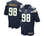 Los Angeles Chargers #98 Isaac Rochell Game Navy Blue Team Color Football Jersey