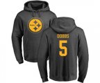 Pittsburgh Steelers #5 Joshua Dobbs Ash One Color Pullover Hoodie