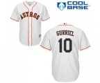 Houston Astros #10 Yuli Gurriel Replica White Home Cool Base Baseball Jersey