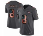 Tennessee Titans #8 Marcus Mariota Limited Black USA Flag 2019 Salute To Service Football Jersey