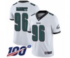 Philadelphia Eagles #96 Derek Barnett White Vapor Untouchable Limited Player 100th Season Football Jersey