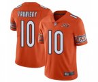 Chicago Bears #10 Mitchell Trubisky Orange Alternate 100th Season Limited Football Jersey