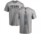 Vegas Golden Knights #5 Deryk Engelland Gray Backer T-Shirt