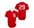 St. Louis Cardinals #29 Vince Coleman Authentic Red Throwback Baseball Jersey