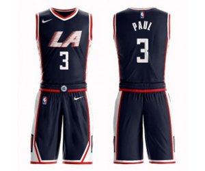 Los Angeles Clippers #3 Chris Paul Swingman Navy Blue Basketball Suit Jersey - City Edition