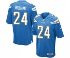 Los Angeles Chargers #24 Trevor Williams Game Electric Blue Alternate Football Jersey