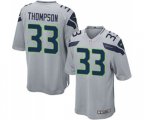 Seattle Seahawks #33 Tedric Thompson Game Grey Alternate Football Jersey