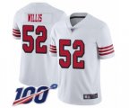 San Francisco 49ers #52 Patrick Willis Limited White Rush Vapor Untouchable 100th Season Football Jersey