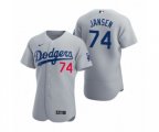 Los Angeles Dodgers Kenley Jansen Nike Gray Authentic 2020 Alternate Jersey